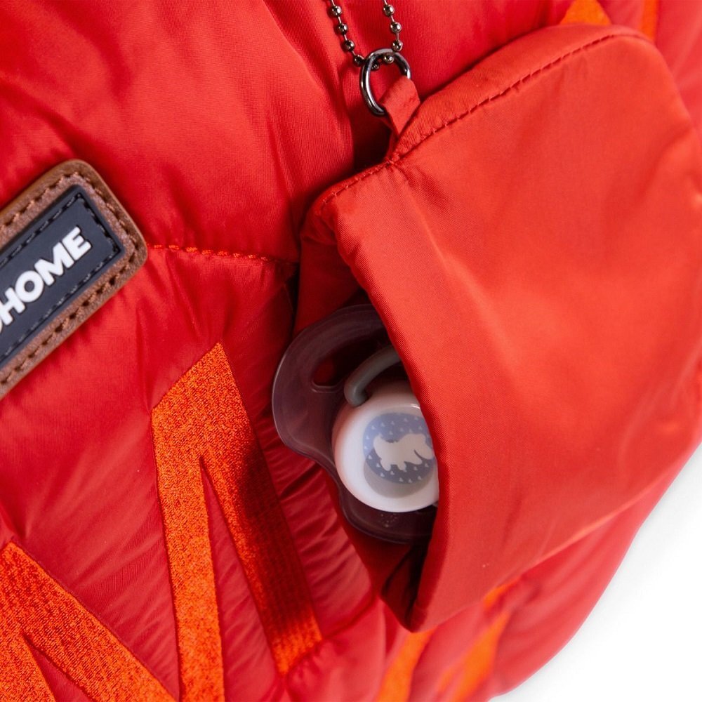 Childhome Geanta de infasat matlasata Mommy Bag rosu
