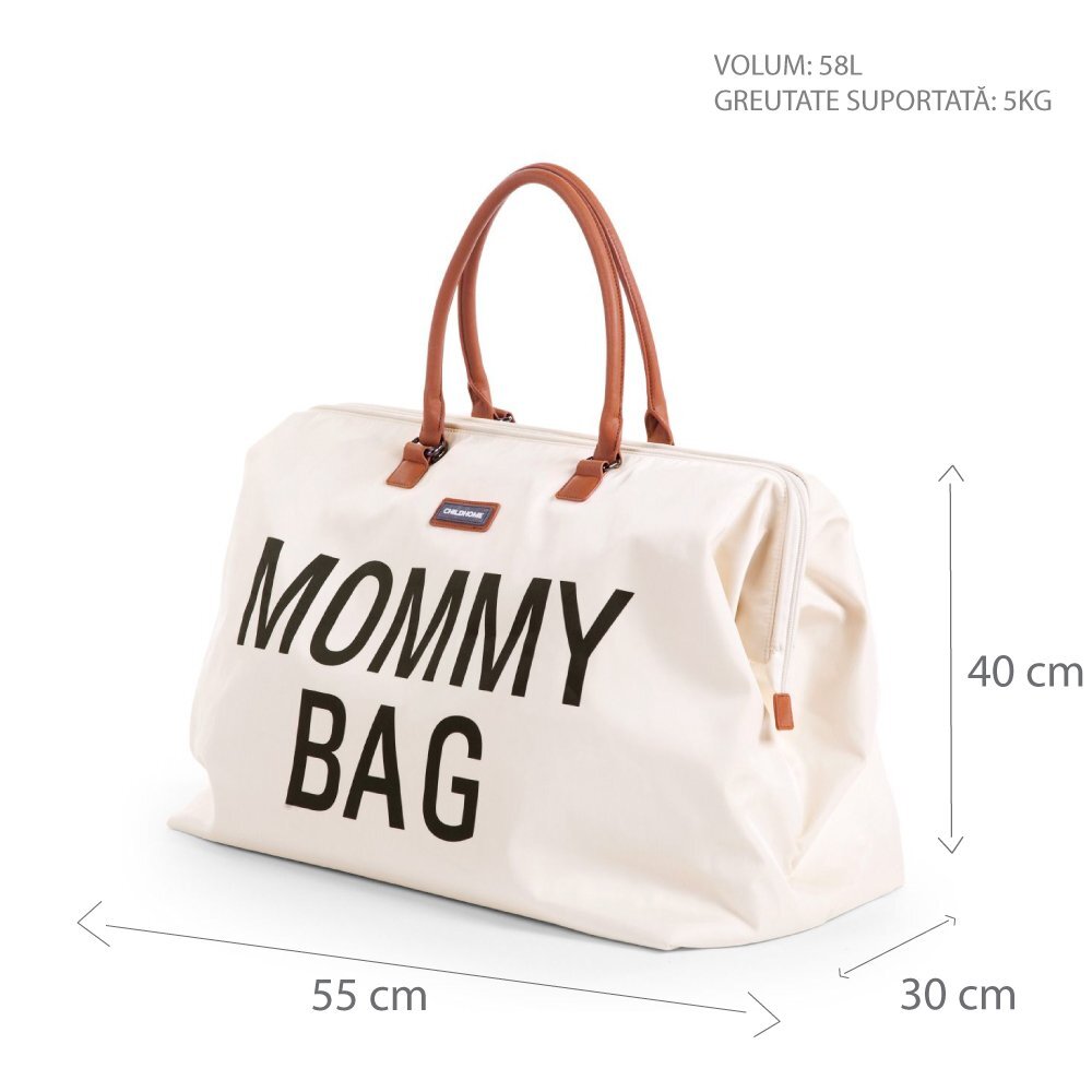 Childhome Geanta de infasat Mommy Bag ecru