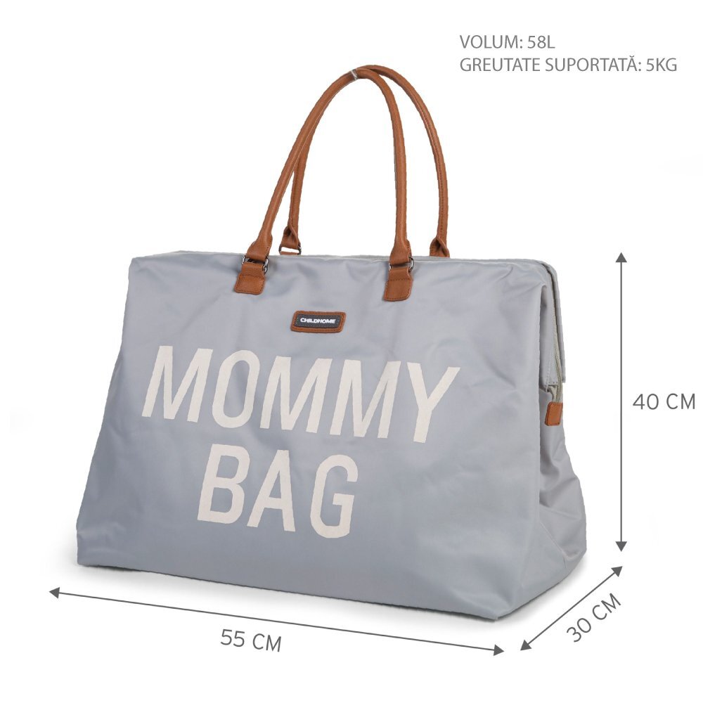 Childhome Geanta de infasat Mommy Bag Gri