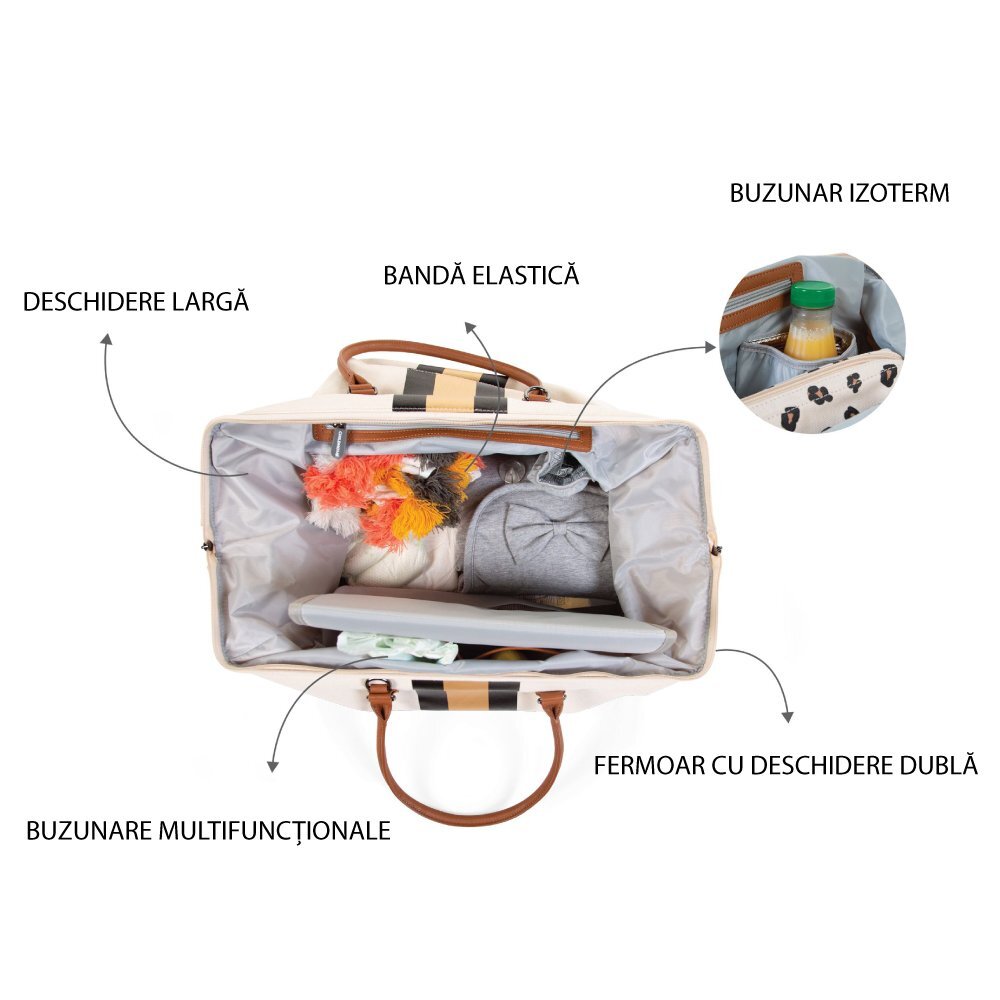 Childhome Geanta de infasat Mommy Bag Ivoire