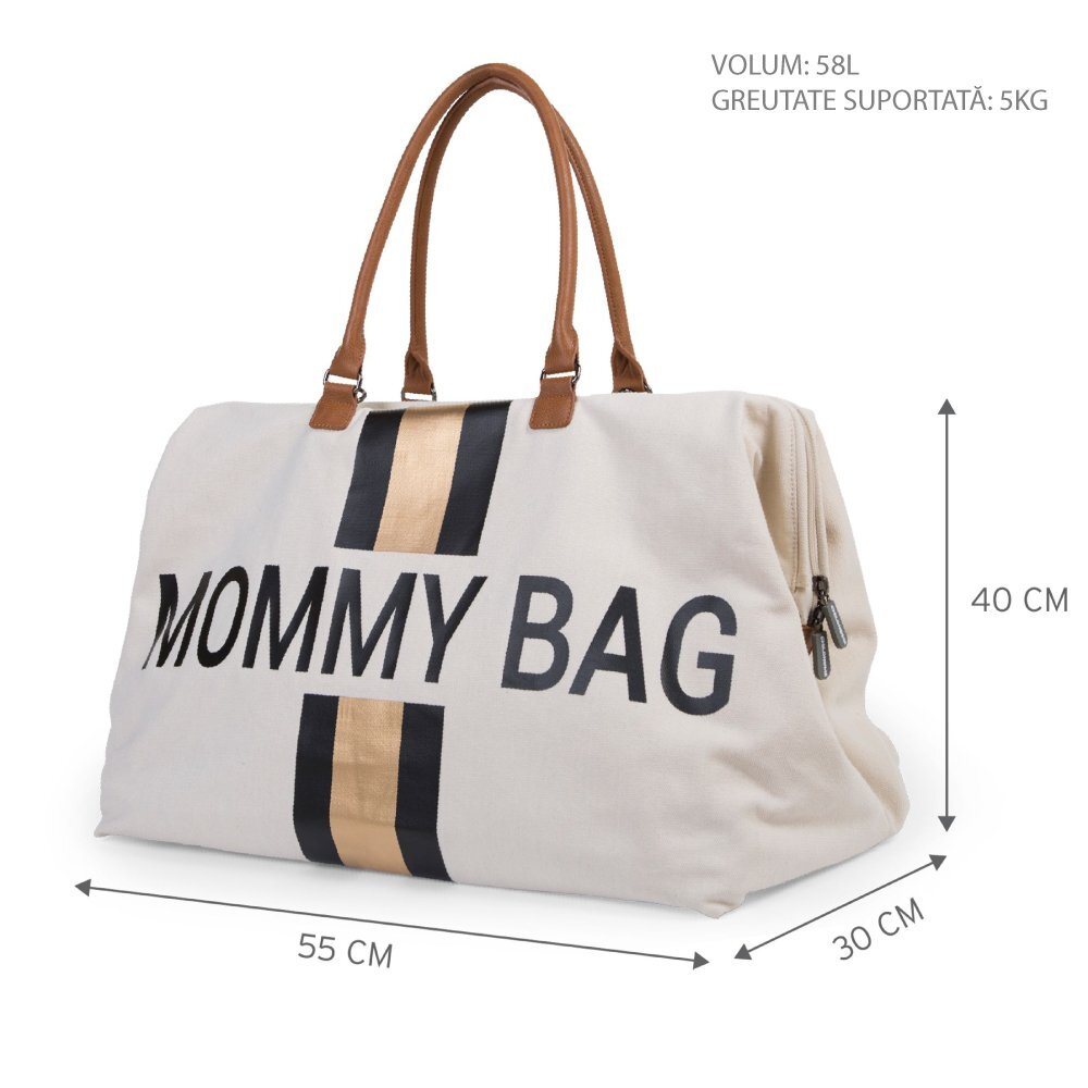 Childhome Geanta de infasat Mommy Bag Ivoire