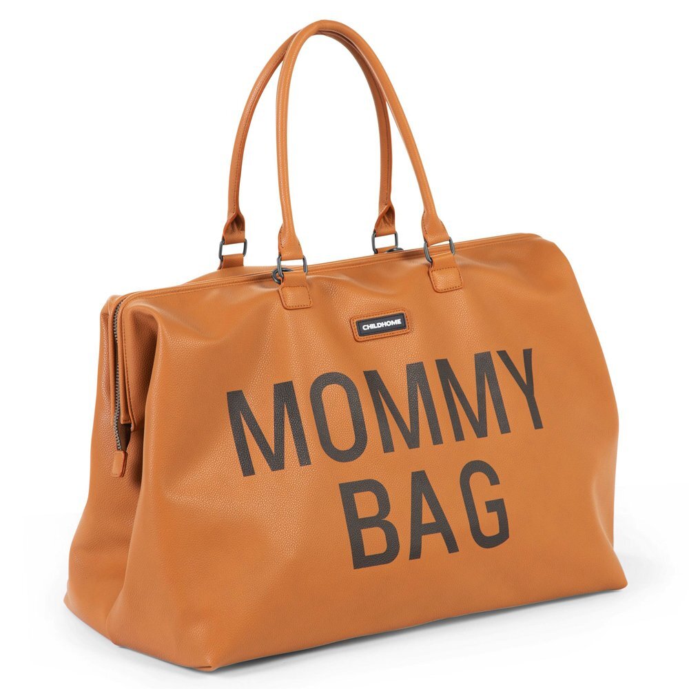 Childhome Geanta de infasat Mommy Bag piele ecologica Maro