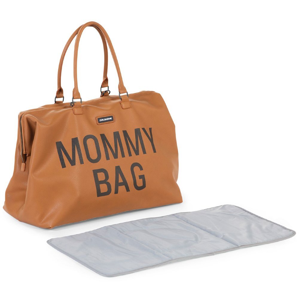 Childhome Geanta de infasat Mommy Bag piele ecologica Maro