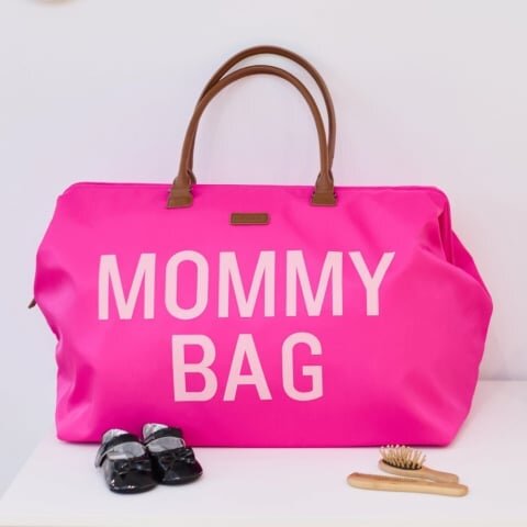 Childhome Geanta de infasat mommy bag pop pink