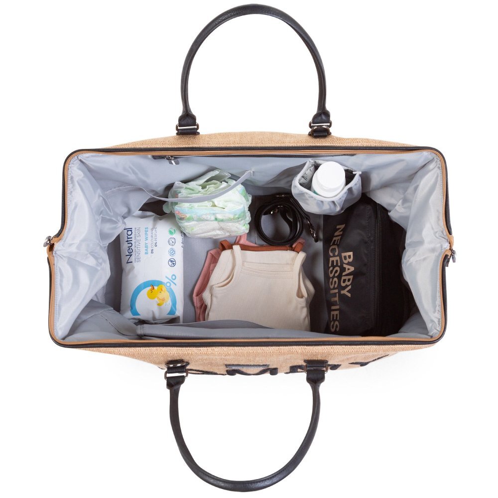 Childhome Geanta de infasat Mommy Bag Raffia