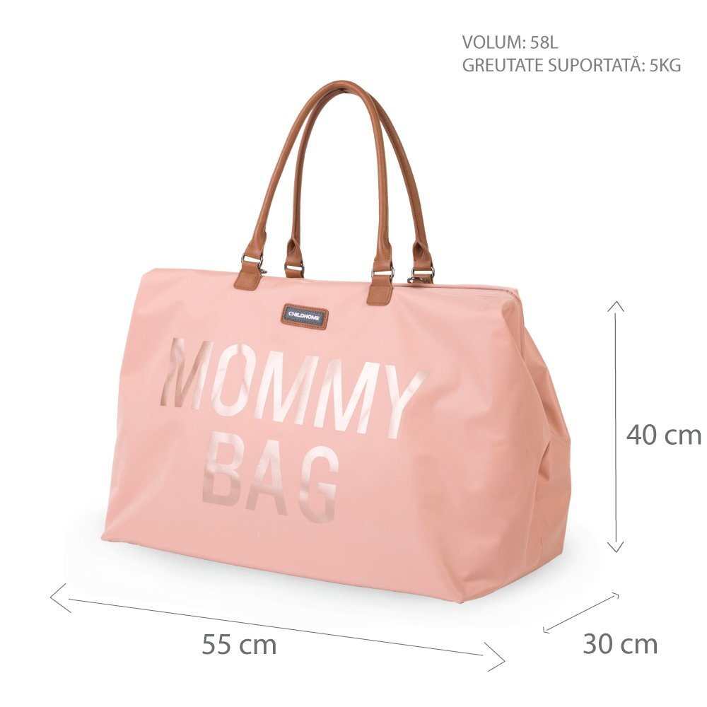Childhome Geanta de infasat Mommy Bag roz
