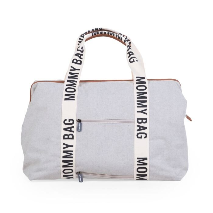 Childhome Geanta de infasat Mommy Bag Signature alb