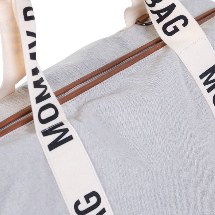 Childhome Geanta de infasat Mommy Bag Signature alb
