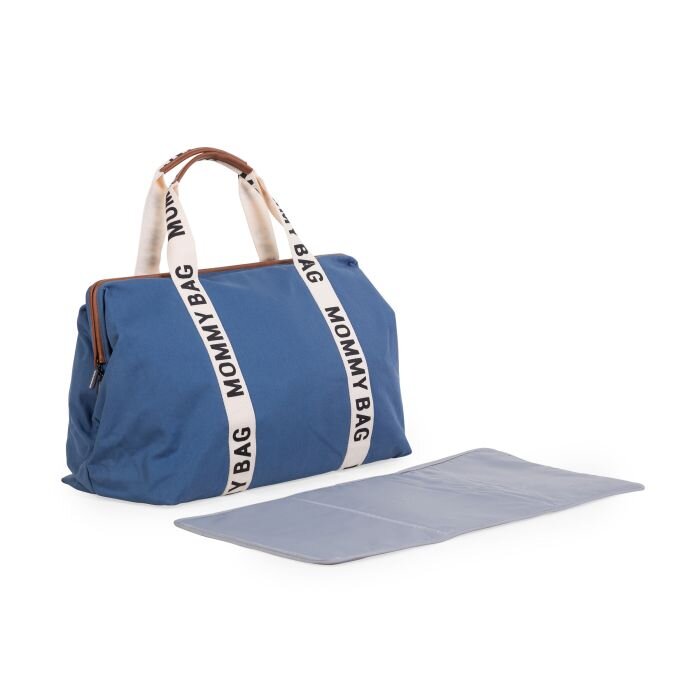 Childhome Geanta de infasat Mommy Bag Signature indigo
