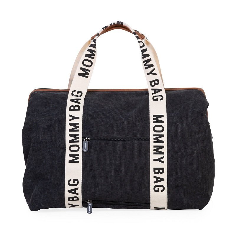 Childhome Geanta de infasat Mommy Bag Signature Negru
