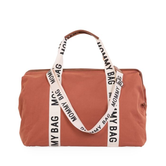 Childhome Geanta de infasat Mommy Bag Signature ruginiu