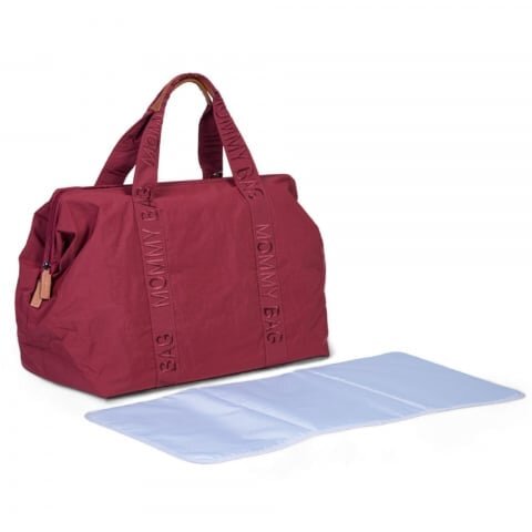 Childhome Geanta de infasat Mommy Bag Signature Urban burgundy