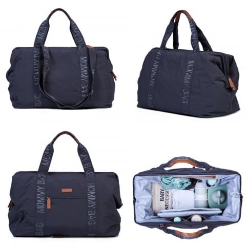 Childhome Geanta de infasat Mommy Bag Signature Urban dark grey