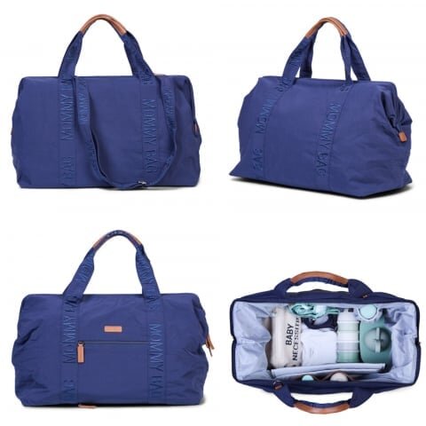 Childhome Geanta de infasat Mommy Bag Signature Urban navy