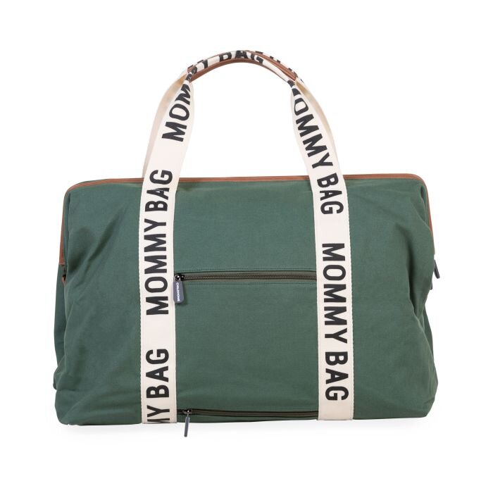 Childhome Geanta de infasat Mommy Bag Signature verde