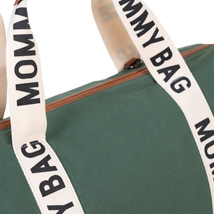 Childhome Geanta de infasat Mommy Bag Signature verde