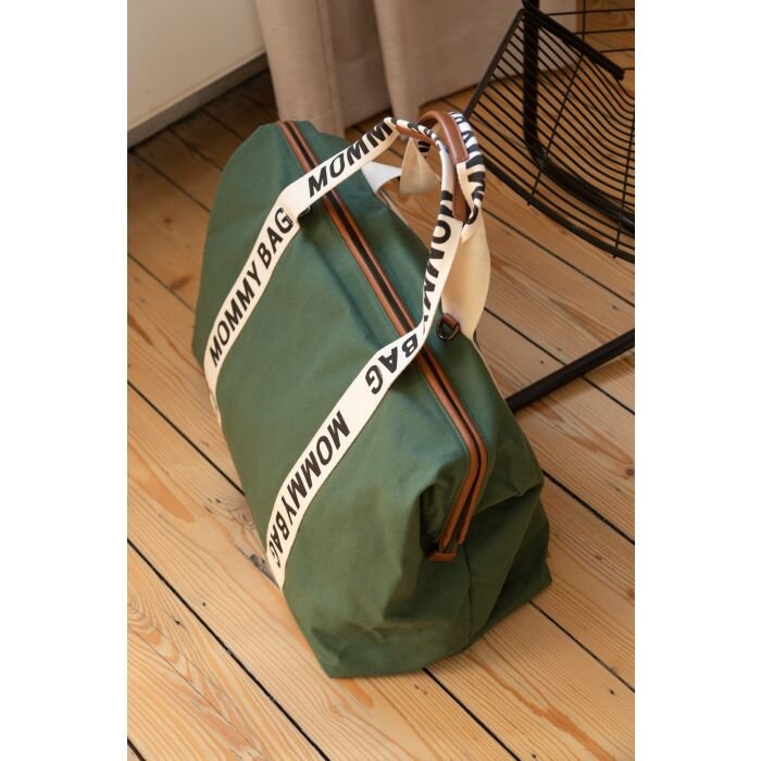 Childhome Geanta de infasat Mommy Bag Signature verde