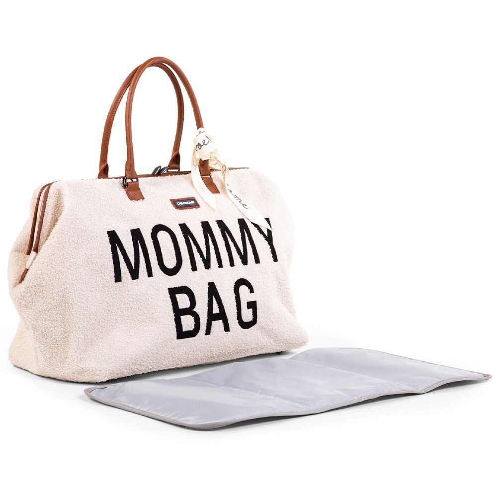 Childhome Geanta de infasat Mommy Bag teddy ecru