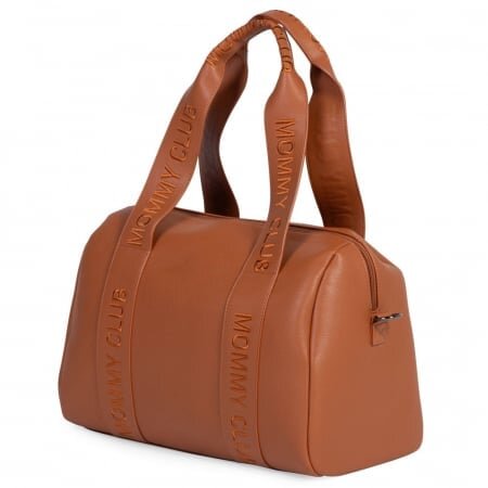 Childhome Geanta de infasat mommy club piele maro