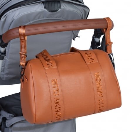 Childhome Geanta de infasat mommy club piele maro