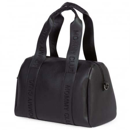 Childhome Geanta de infasat Mommy Club piele PU negru