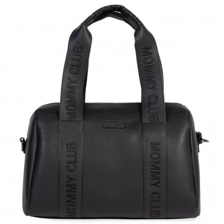 Childhome Geanta de infasat Mommy Club piele PU negru