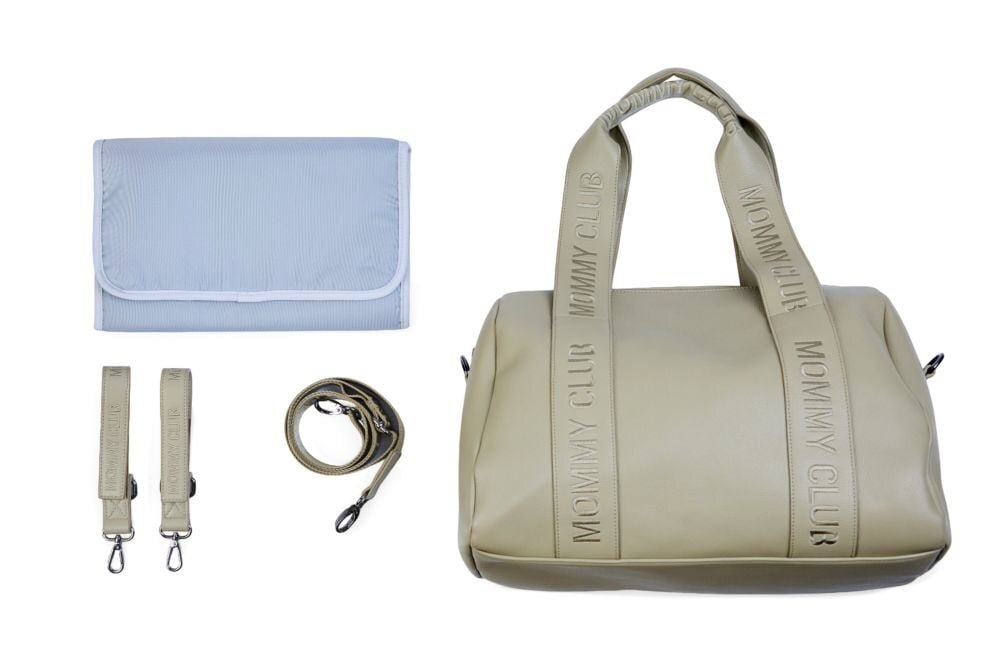 Childhome Geanta de infasat Mommy Club piele Verde