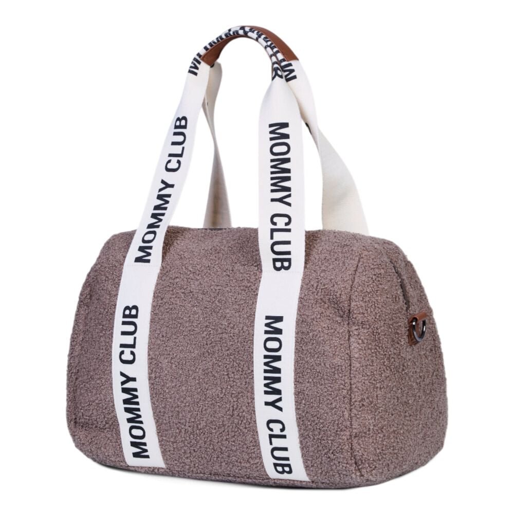 Childhome Geanta de infasat Mommy Club Signature Teddy Soft Brown