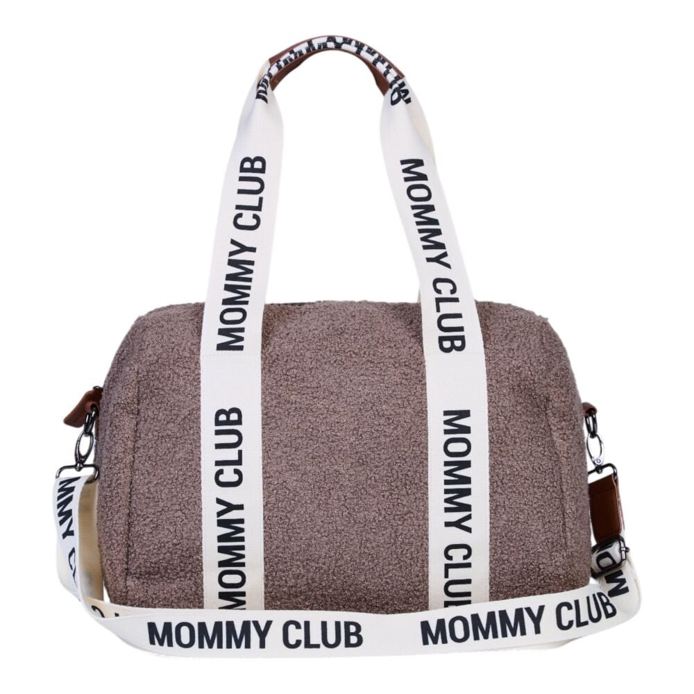 Childhome Geanta de infasat Mommy Club Signature Teddy Soft Brown