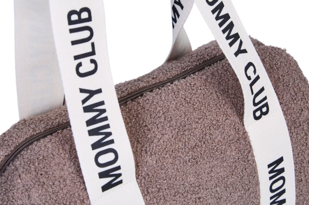 Childhome Geanta de infasat Mommy Club Signature Teddy Soft Brown