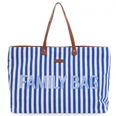 Childhome Geanta Family Bag albastru alb