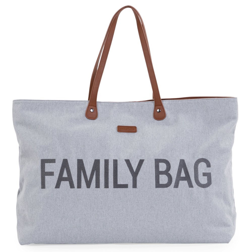 Childhome Geanta Family Bag canvas gri