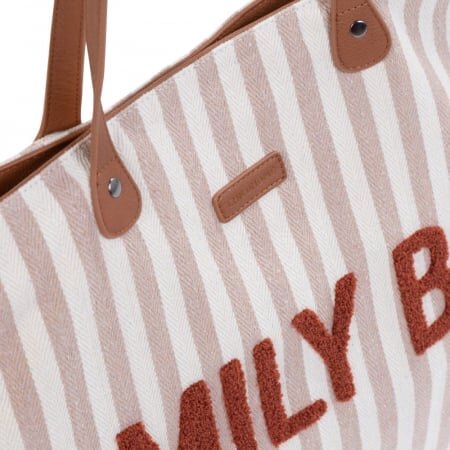 Childhome Geanta Family Bag nude alb