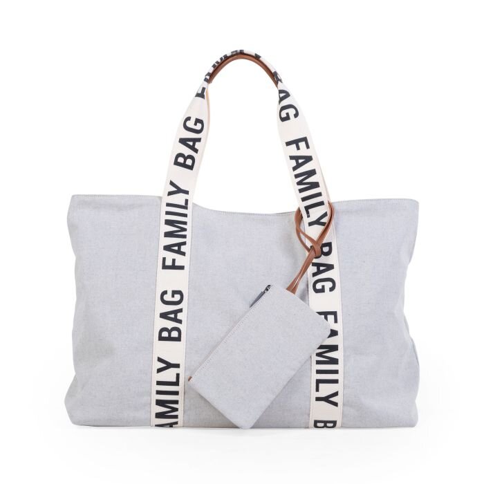 Childhome Geanta Family Bag Signature alb
