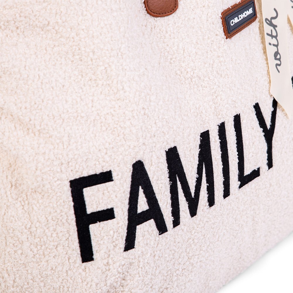 Childhome Geanta Family Bag Teddy alb