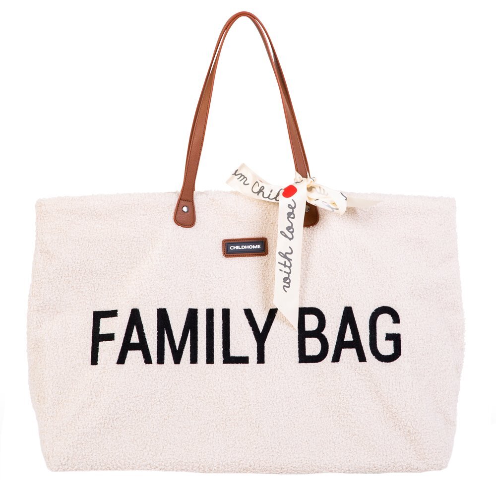 Childhome Geanta Family Bag Teddy alb