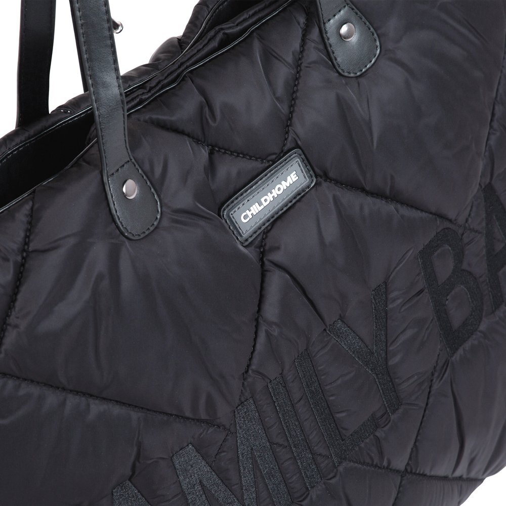 Childhome Geanta matlasata Family Bag negru