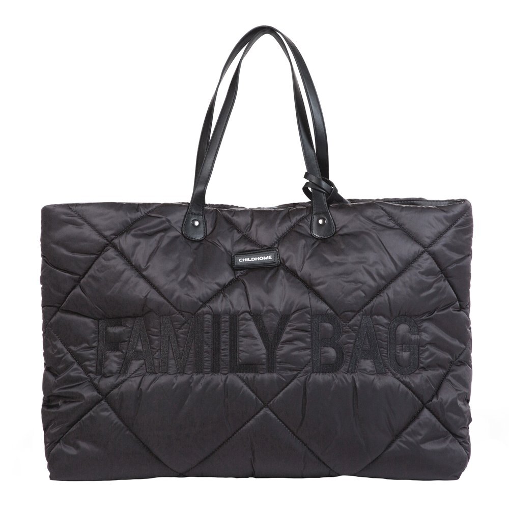 Childhome Geanta matlasata Family Bag negru