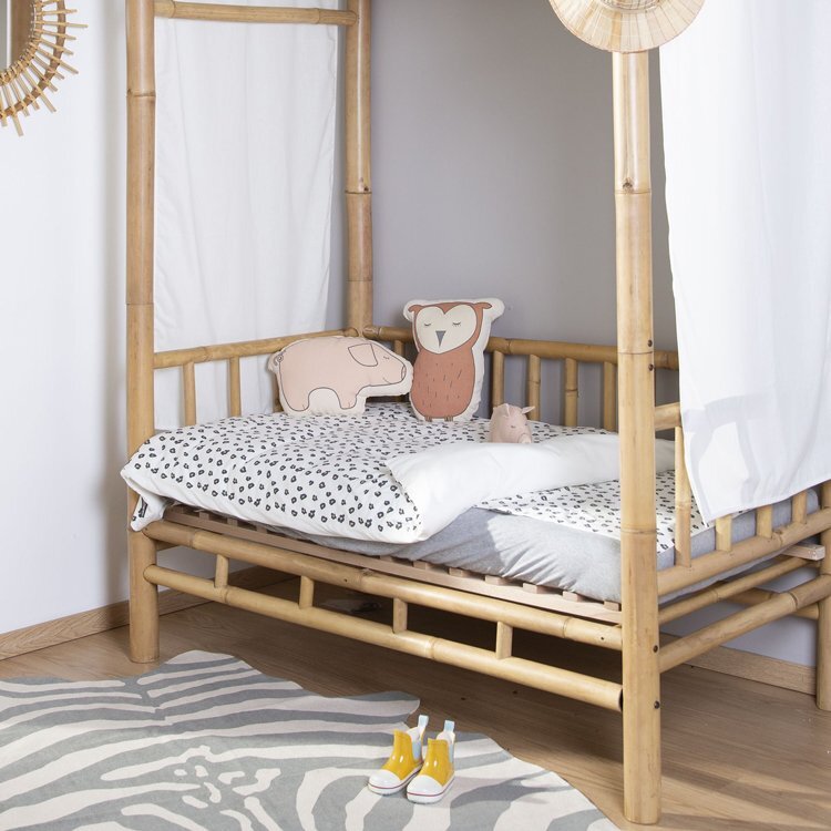 Childhome Husa pilota si fata de perna Jerse 100x140 cm Leopard