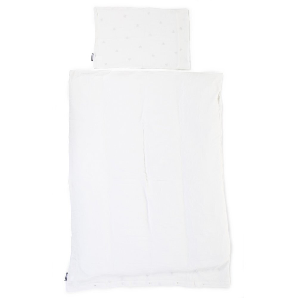 Childhome Husa pilota si fata de perna Jerse Muselina 100x140 cm inimioare