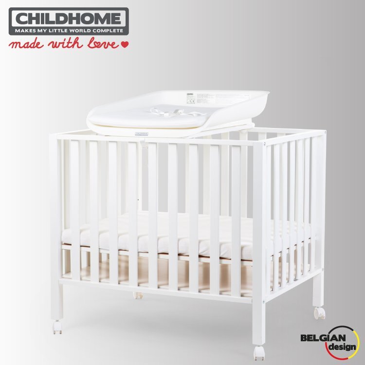 Childhome Masa de infasat Evolux pentru patut 83x60 cm Alb