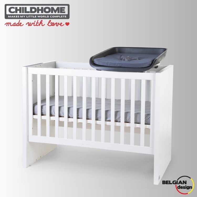Childhome Masa de infasat Evolux pentru patut 83x60 cm Antracit