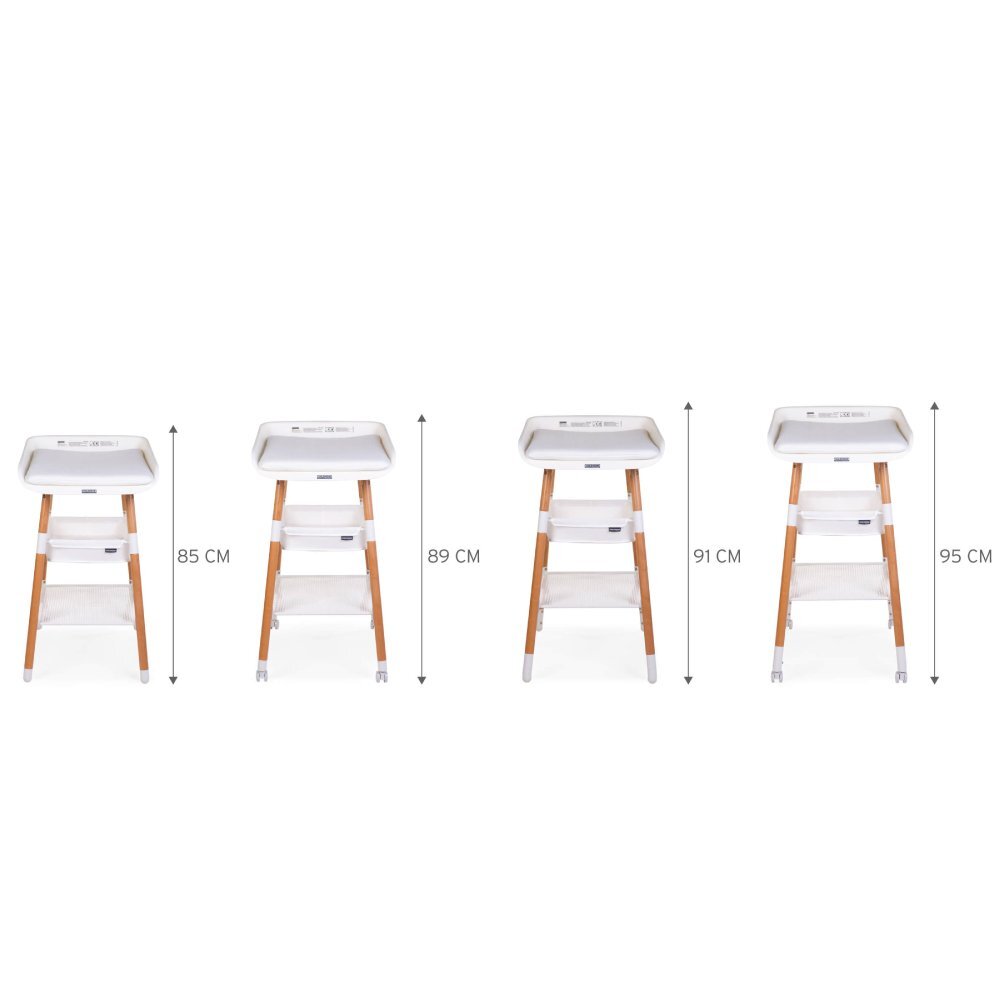 Childhome Masuta de infasat Evolux Natural Alb