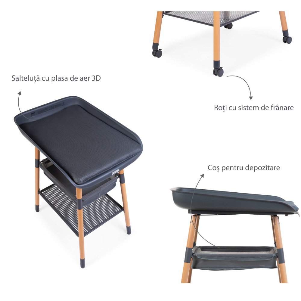 Childhome Masuta de infasat Evolux Natural Antracit