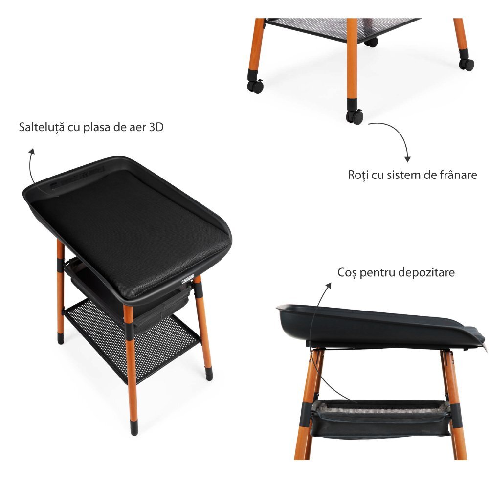 Childhome Masuta de infasat Evolux nucnegru