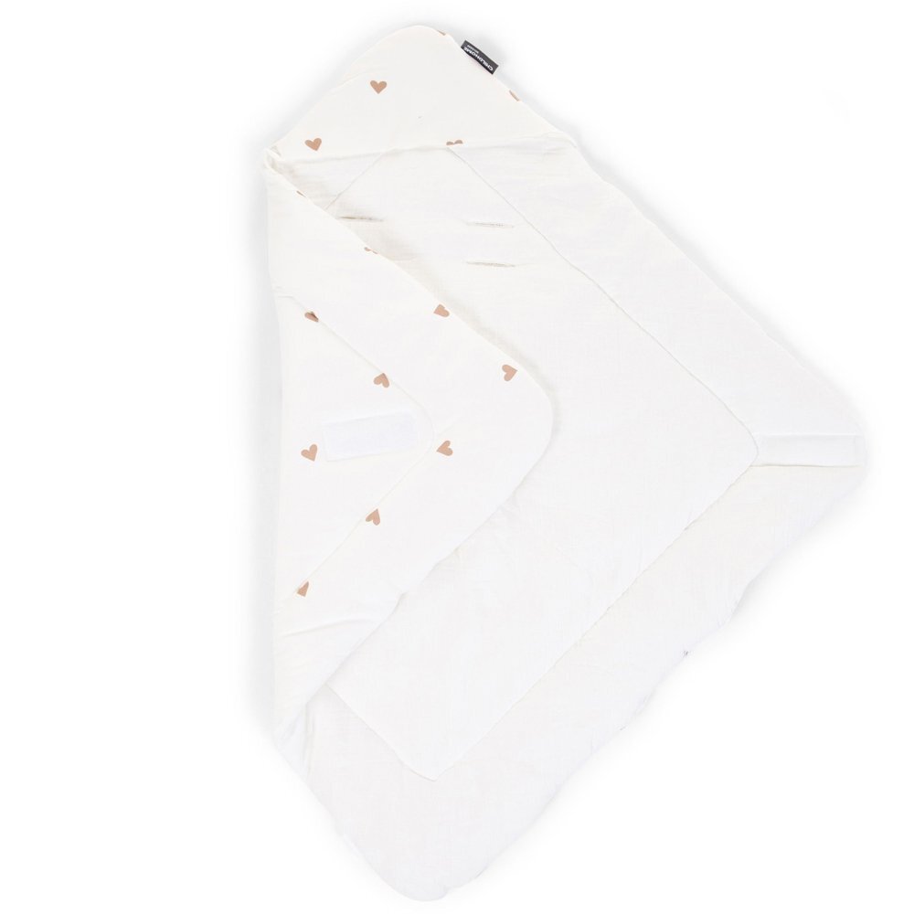 Childhome Paturica de infasat 75x75 cm JerseMuselina Inimioare
