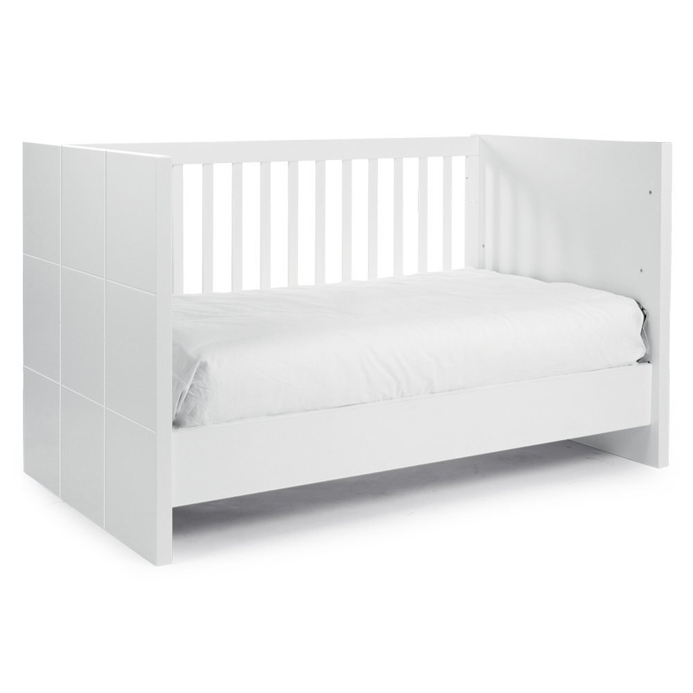 Childhome Patut Quadro White 70x140 cm MDF Alb