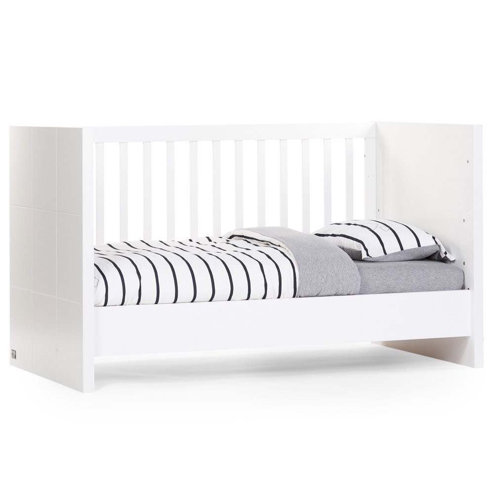 Childhome Patut Quadro White 70x140 cm MDF Alb
