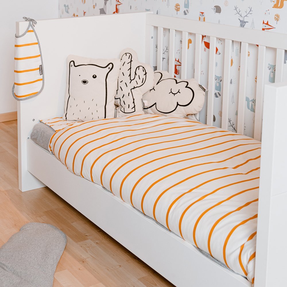 Childhome Patut Quadro White 70x140 cm MDF Alb