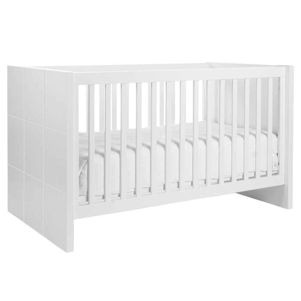 Childhome Patut Quadro White 70x140 cm MDF Alb